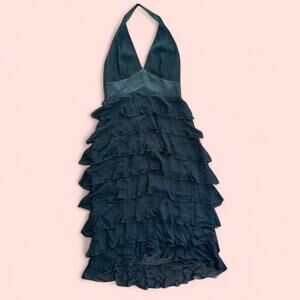 Halter top open back dress